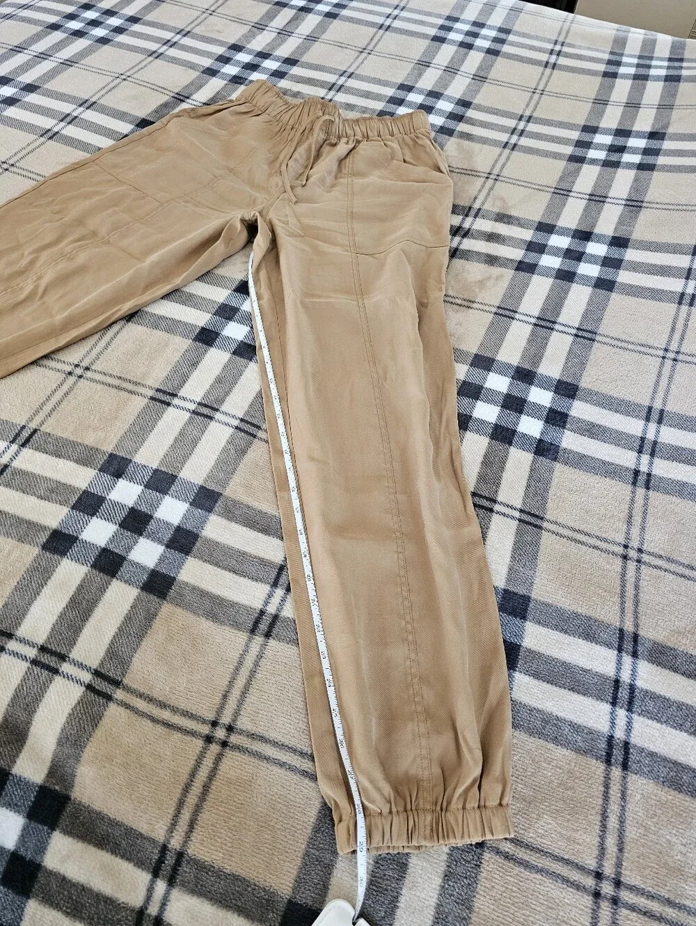 Abercrombie & Fitch Tan Elastic Waist Joggers - Picture 7 of 9